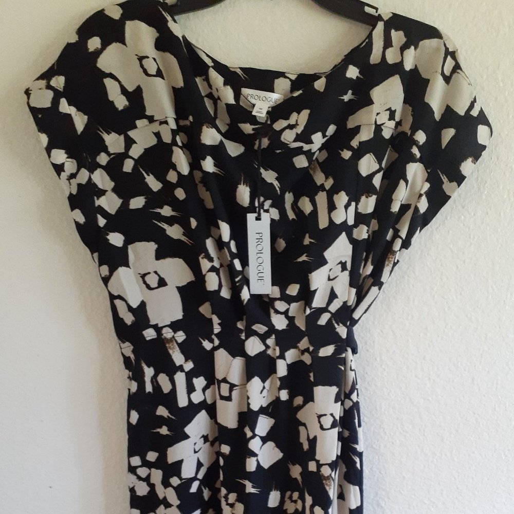 Prologue Black & White Floral Dress